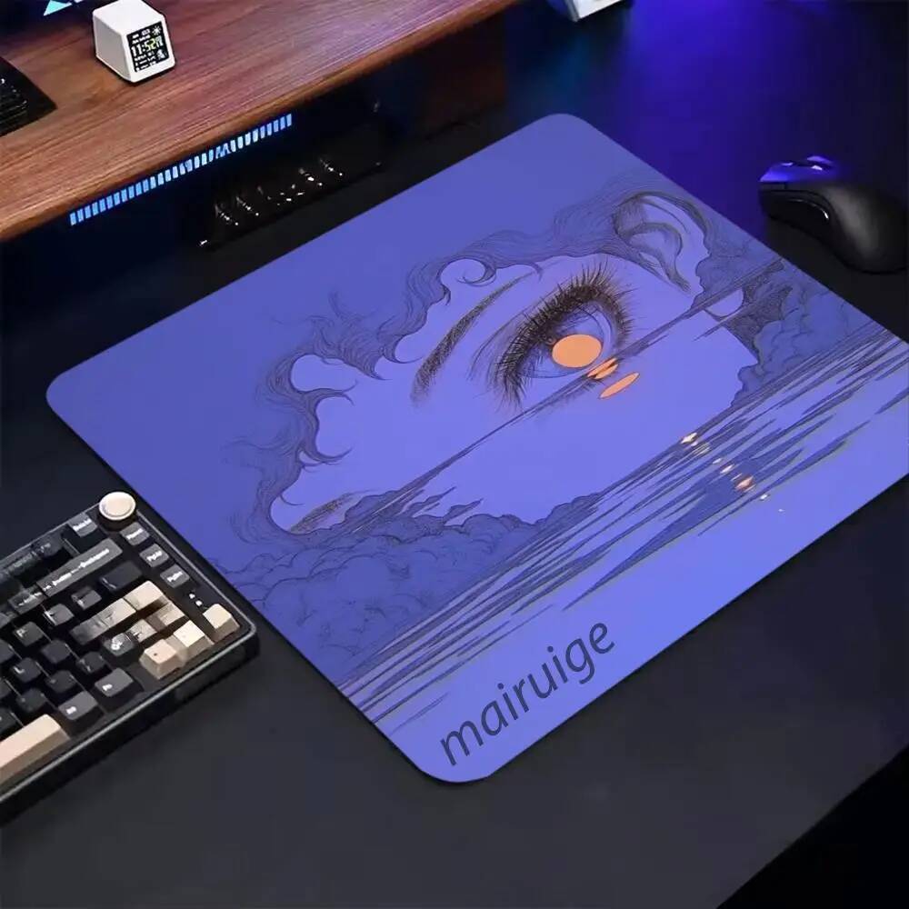 Computer office gaming table rubber anti slip portable mouse pad, supporting free customized pattern