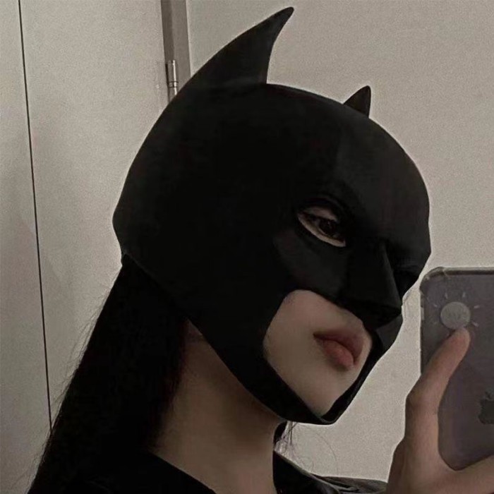 Batman Mask Hood Mask Batman Đẹp Trai Người Lớn Phát Sóng Trực Tiếp Đạo Cụ Trẻ Em Halloween Cosplay