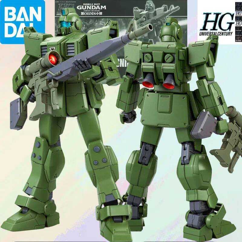 Bandai MODEL KIT GUNDAM HG 1/144 RGM-79 G GM SNIPER Anime Action Figure Assembly Toys Model Gifts Fo
