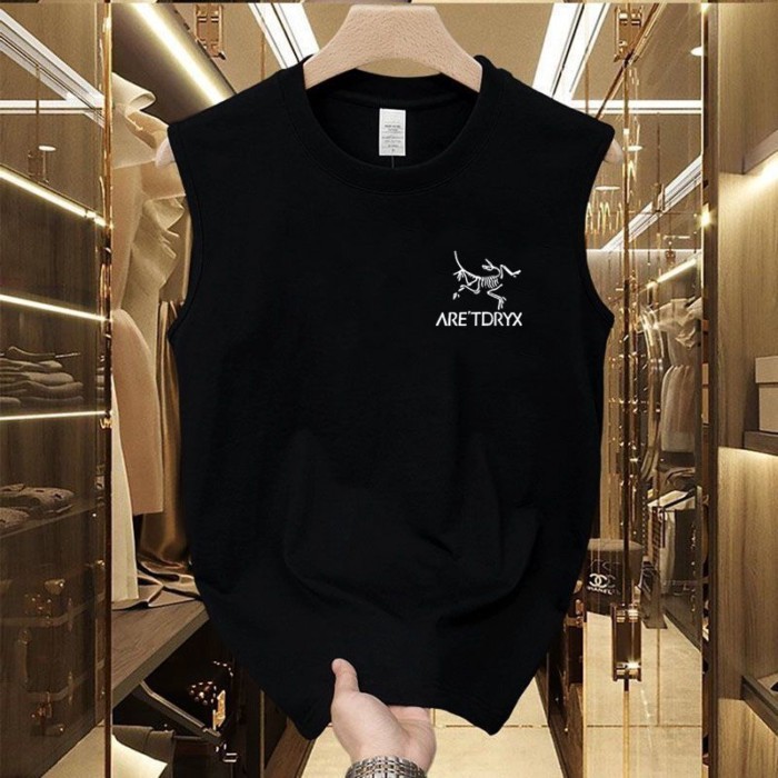 ARCTERYX Thương Hiệu Thời Trang Mỹ Cotton Nguyên Chất In Áo Vest Xu Hướng Mùa Hè Nam Mới Rời Thể Tha