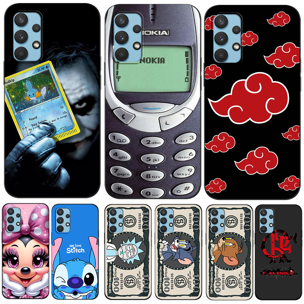Ốp Lưng Samsung Galaxy A52 A52S 5G 4G Ốp Lưng Đen Tpu anime Đô La Ngộ nghĩnh Hoạt Hình retro Cũ Điện