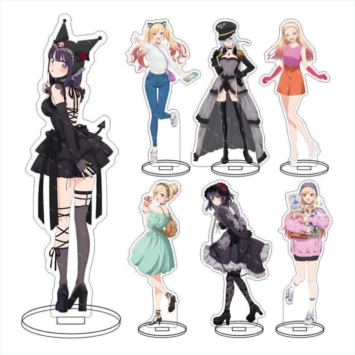 My Dress-Up Darling Acrylic Đứng Kitagawa Marin Gothic Gothic Gothic Gothic Trang Phục Thường Ngày A