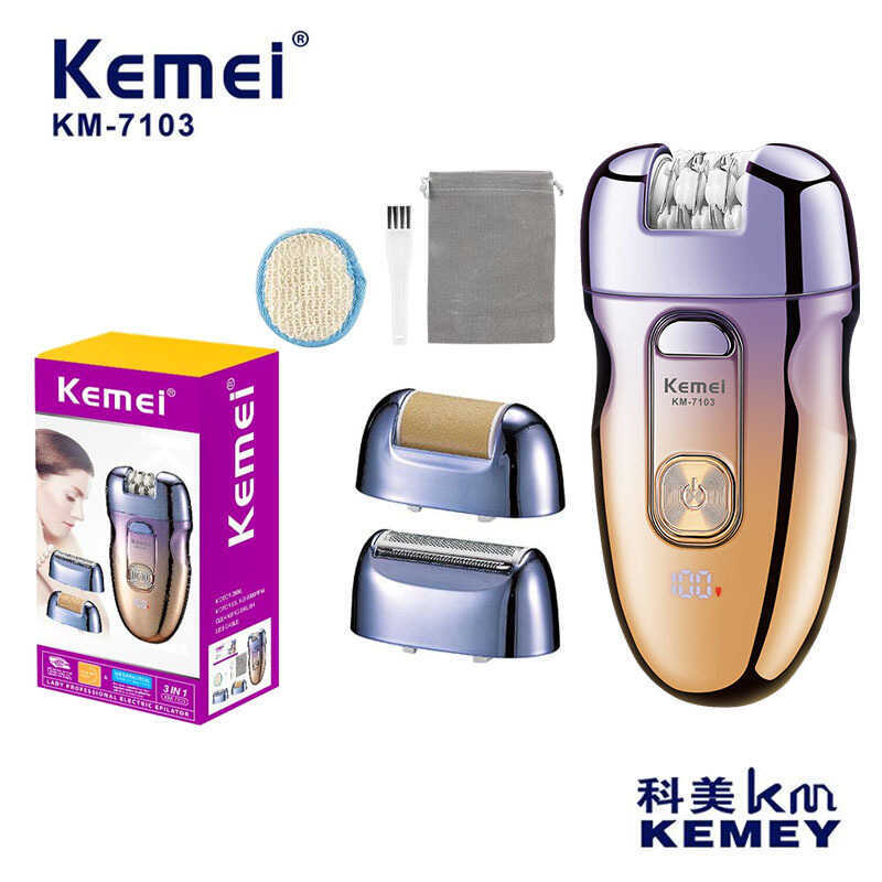 KEMEI KEMEI KEMEI Tẩy Tóc Đa Năng Máy Cạo Râu Tẩy Tóc Máy Cạo Râu Nữ Điện Kéo Riêng