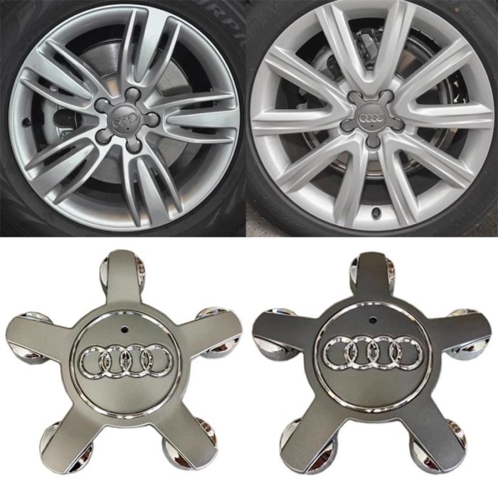 Mẫu Mới Audi A3 A4L A6L Q3 Q5L Q7 A5 A7 Q2L Q7 Hub Cap Lốp Trung Tâm Logo Cap