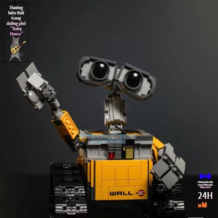 Tương thích với công nghệ Wall-E phim Star Wars Wall-E robot trẻ em lắp ráp giáo dục khối xây dựng
