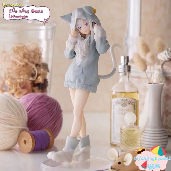 Emilia Rem Ram được làm từ đầu hình anime Rem mô hình Emilia hai chiều