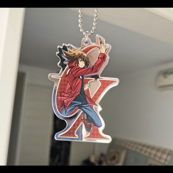 Yu Gi Oh GX Jaden Yuki Acrylic Móc Khóa Nhân Vật Anime Túi Mặt Dây Chuyền Sưu Tập Quyến Rũ
