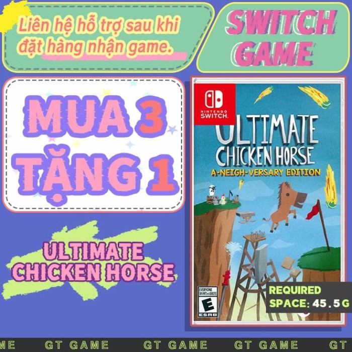 Ultimate Chicken Horse Nintendo Switch（Switch Game） -Mua 3 tặng 1
