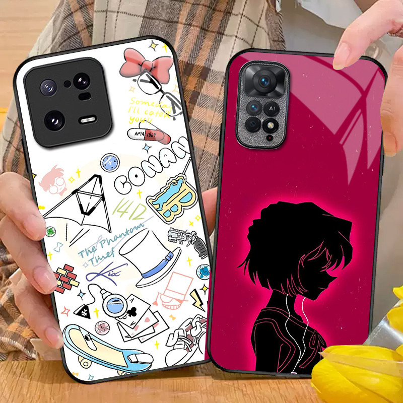 Thám Tử conan 15 Kính Ốp Lưng Điện Thoại POCO F3 F4 F5 M3 M4 M5 M6 4G X3 X4 GT NFC X5 X6 X7 X8 PRO M