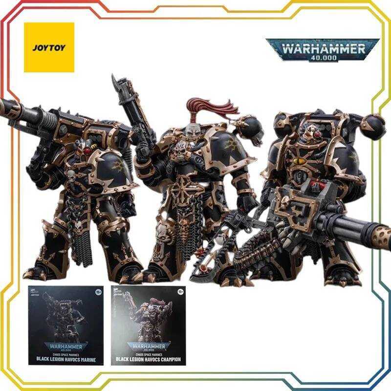 JOYTOY Warhammer 40000 Chaos Interstellar Black Legion Disaster Warrior 03 Model Toy Gift