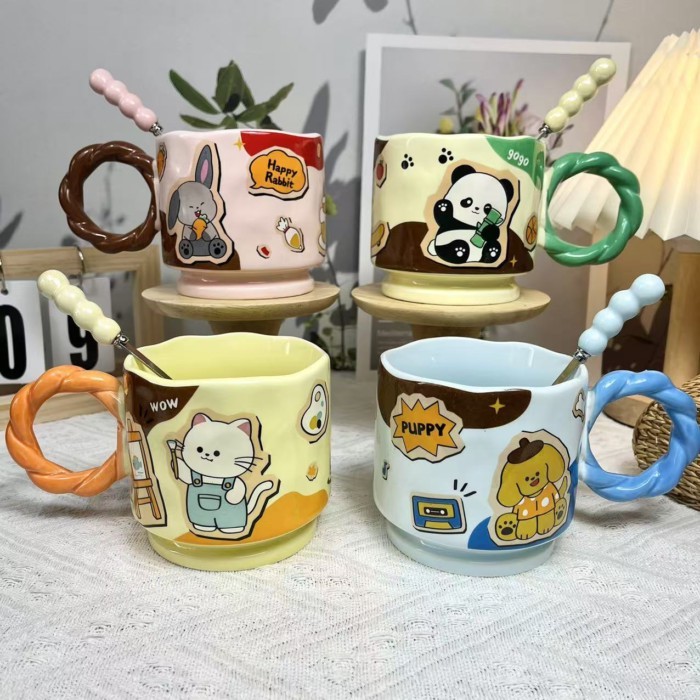Cute Girly Heart Birthday Gift Water Cup For Boyfriend And Girlfriend Birthday Gift For Couple And