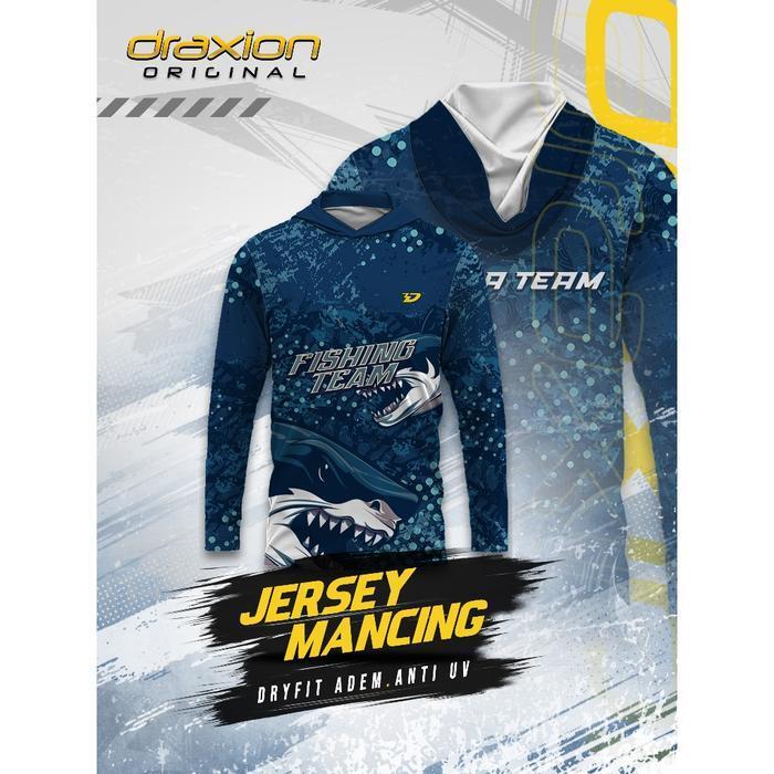 Áo Hoodie Jersey Macing Draxxen Dry Fit Custom – Adem, Chống tia cực tím, Chống Panas & Gratis Nama 