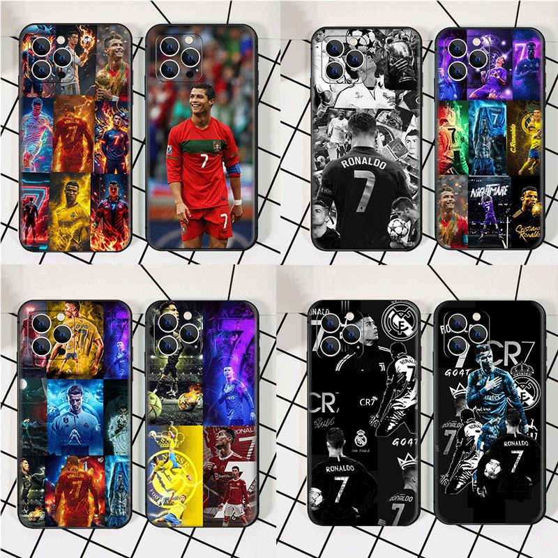 Ốp điện thoại TPU iPhone 12 13 14 Mini Pro Max Plus Vỏ mềm bảo vệ K7 Cristiano Ronaldo CR7