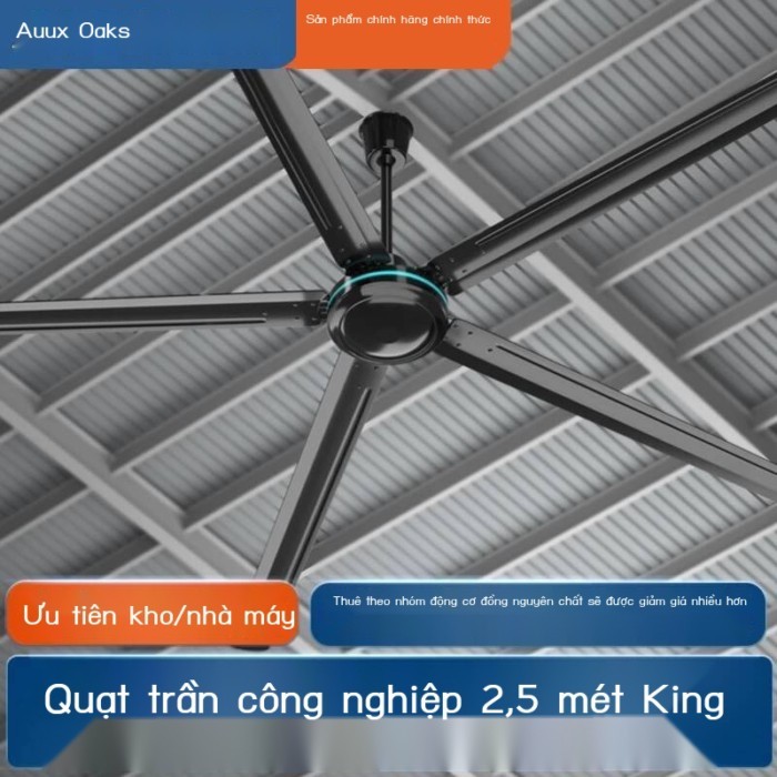 80inch Factory Oaks Black High-Power 100inch 2m Farm Iron Blade Điều khiển từ xa Quạt trần công ngh