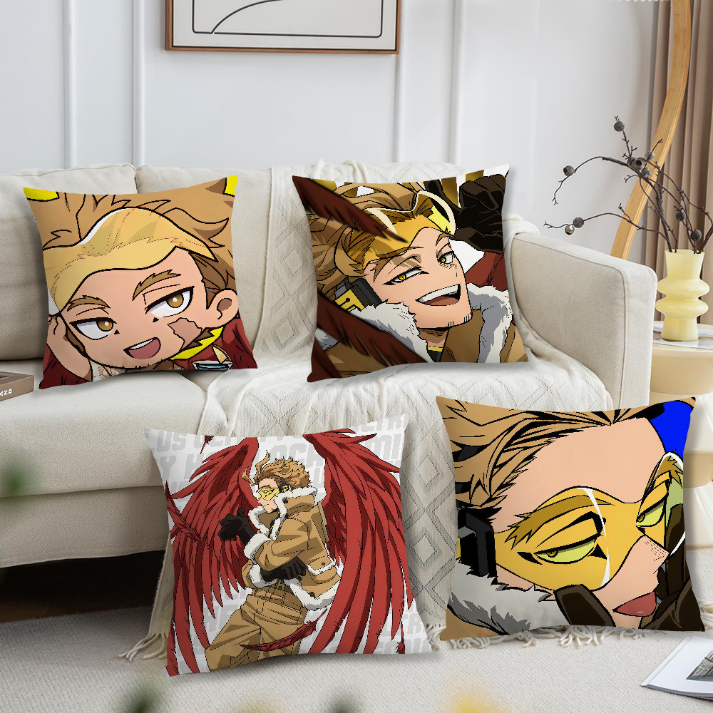 Truyện Tranh Hot Fanart Anime H-Hawks MHA Chibi Đệm Gối Mềm Cho Sofa Phòng Khách Trang Trí Văn Phòng