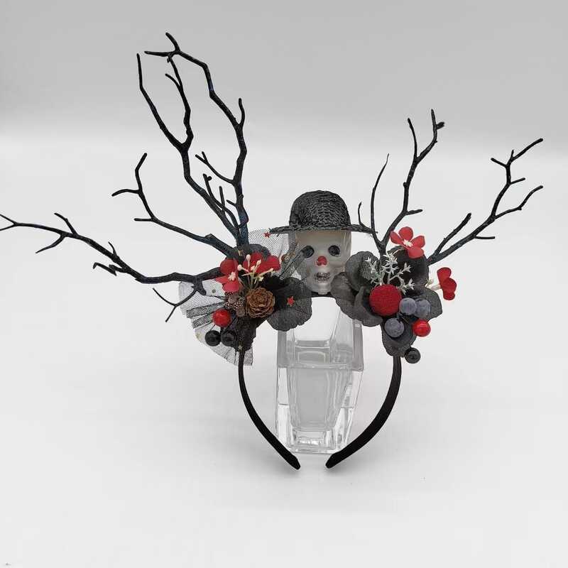 Băng Đô Đầu Lâu cho Halloween - Phong Cách Rùng Rợn