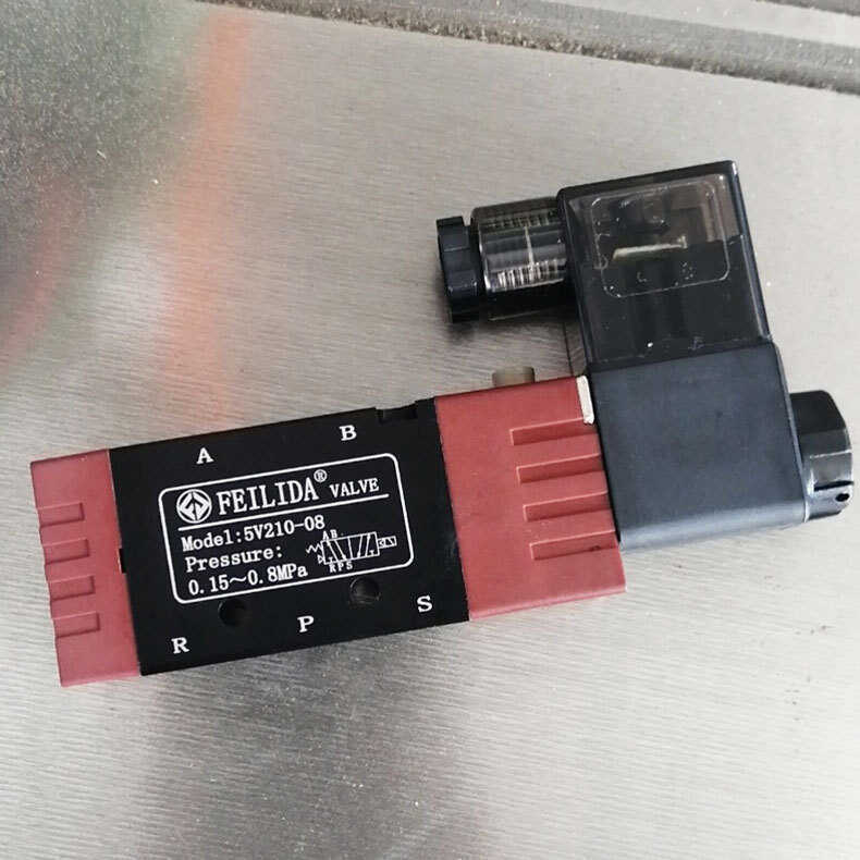 Red Dan Máy Chế Biến Gỗ Sander Edge Niêm Phong Phụ Kiện Máy 4V210-08A Điều Khiển Điện Năm Vòng Khí N