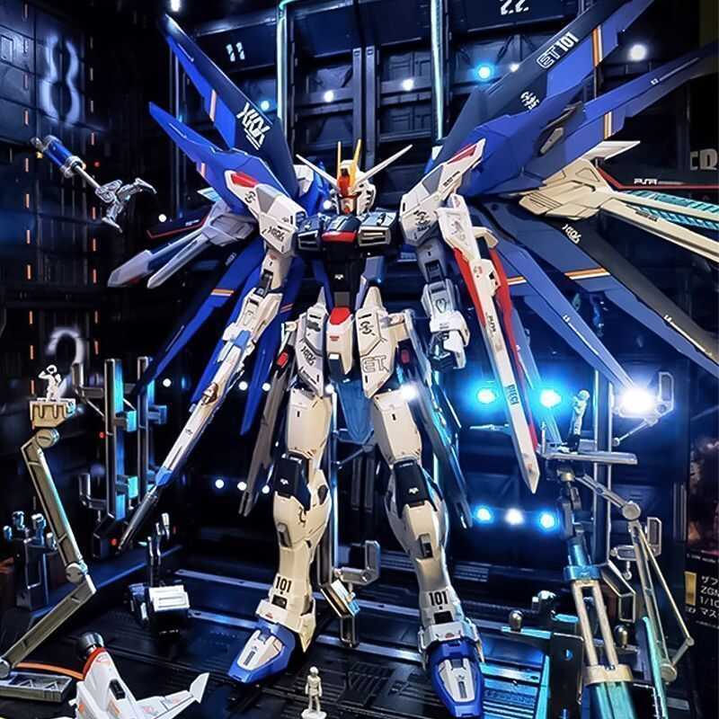 Mô Gundam MG Strike Freedom Lightwing Blue và Red Astray Unicorn Destiny Tsubasa, đồ chơi mô hình lắ