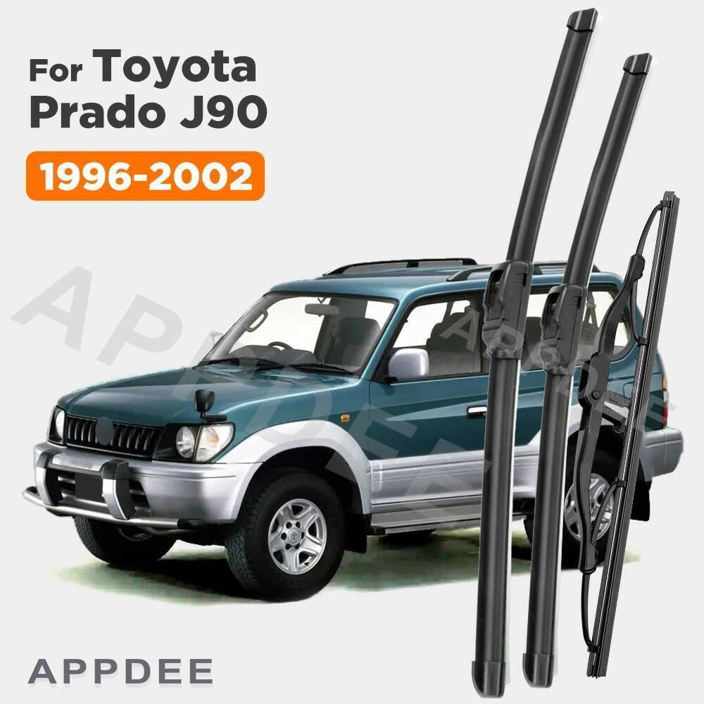 APPDEE Khăn Lau Cho Xe Toyota Prado J90 1996-2002 1997 1998 1999 Khăn Lau Trước & Sau Lưỡi Lau Kính 