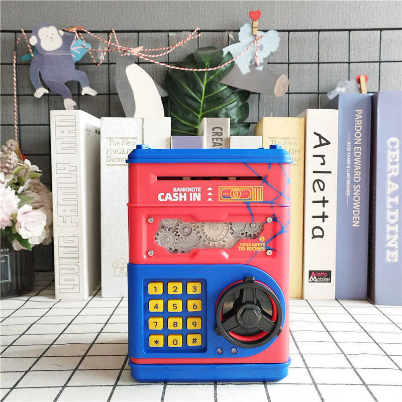 Atm Machine Piggy Bank Coin-operated Voice Children Coin-operated Electronic Password Safe Electric 