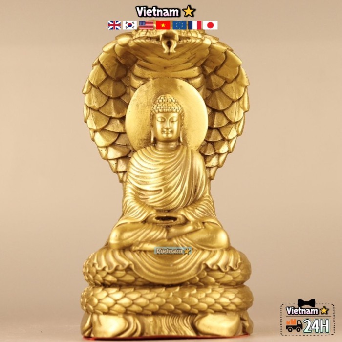 『CUPON』Đồng Phật Thích Ca Mâu Ni đồ trang trí bằng đồng nguyên chất rắn cổ tích Như Lai Phật phòng