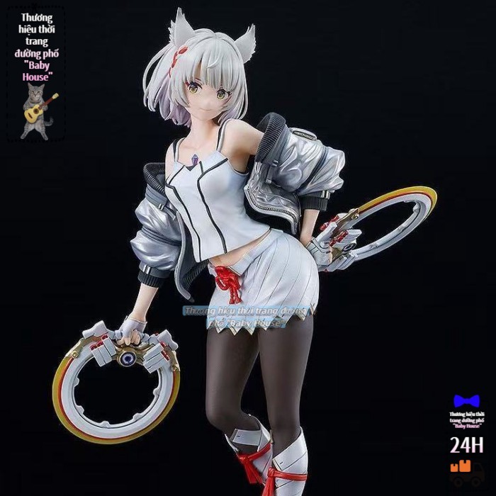 GW được vẽ đầy đủ Xenoblade Chronicles 3 Miou hình cô gái xinh đẹp tai động vật dễ thương anime mô