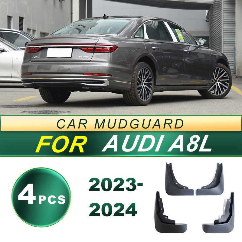 Thích hợp cho 2023-2024 Audi Audi A8L Lốp Ô Tô Chắn Bùn Cao Su Mềm Chắn Bùn Sửa Đổi Phụ Kiện