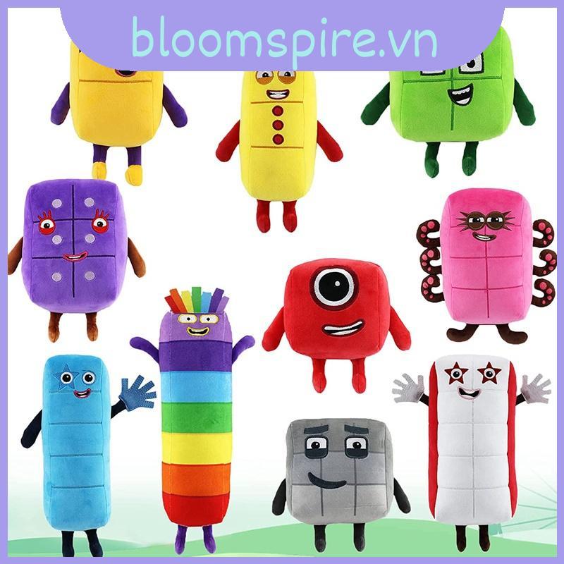 Numberblocks Đồ chơi nhồi bông sang trọng Khối số búp bê giáo dục- Thú Nhồi Bông Numberblocks Hình S