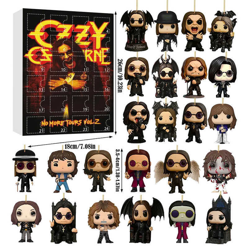 Ozzy Osbourne Xe Máy Chuông Ozbourne Osbourne Lịch Đếm Ngược Hộp Bí Ẩn Đồ Trang Trí