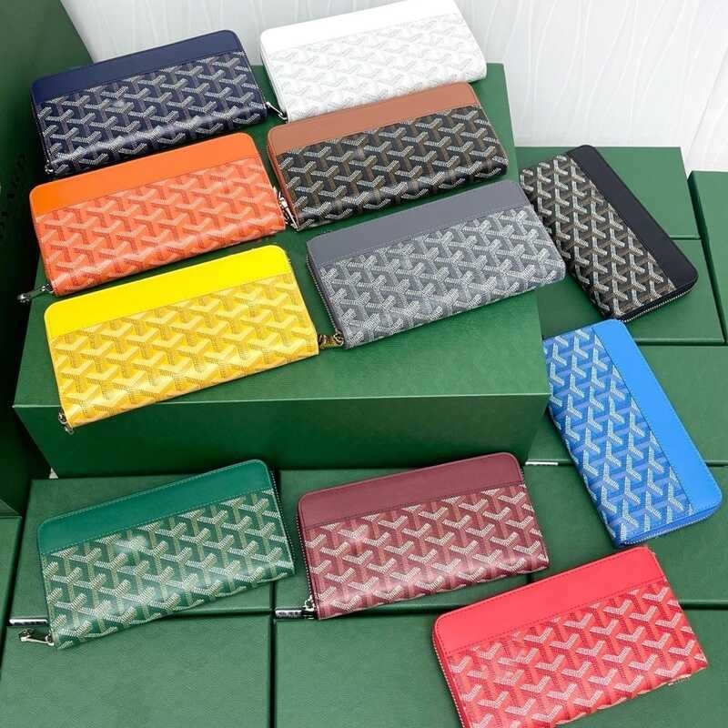 Goyard Chó Răng Túi Dây Kéo Dài Ví Đa Năng Thời Trang Nhẹ Nam Nữ Ví Đựng Tiền Xu