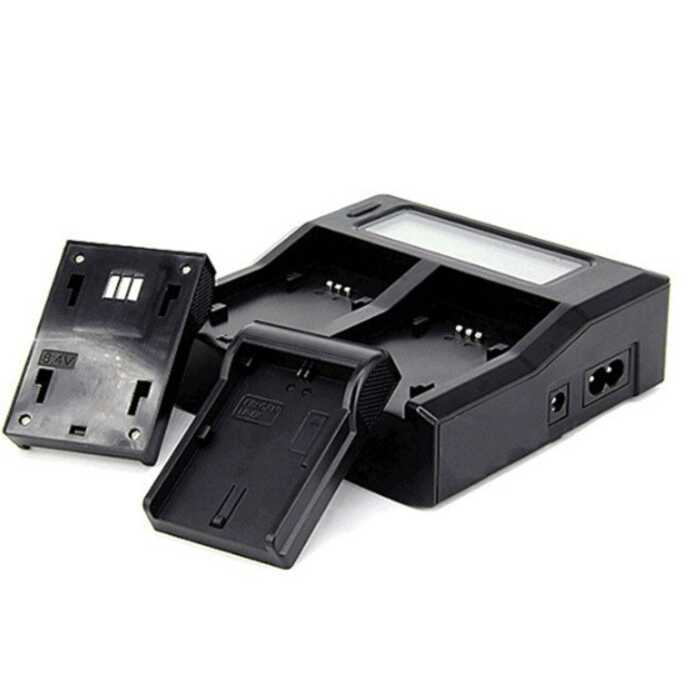 F970 Sạc USB LCD Ngang Camera Sạc Kép Pin f750 F980 F990 F550 FM5H