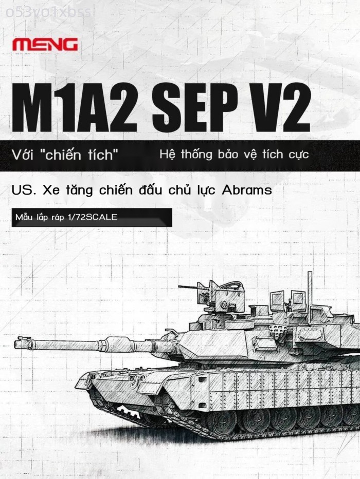 [VIP] Mô hình Qiduo MENG 72-016 1/72 M1A2 SEP V2 với hệ thống bảo vệ chủ động Trophy