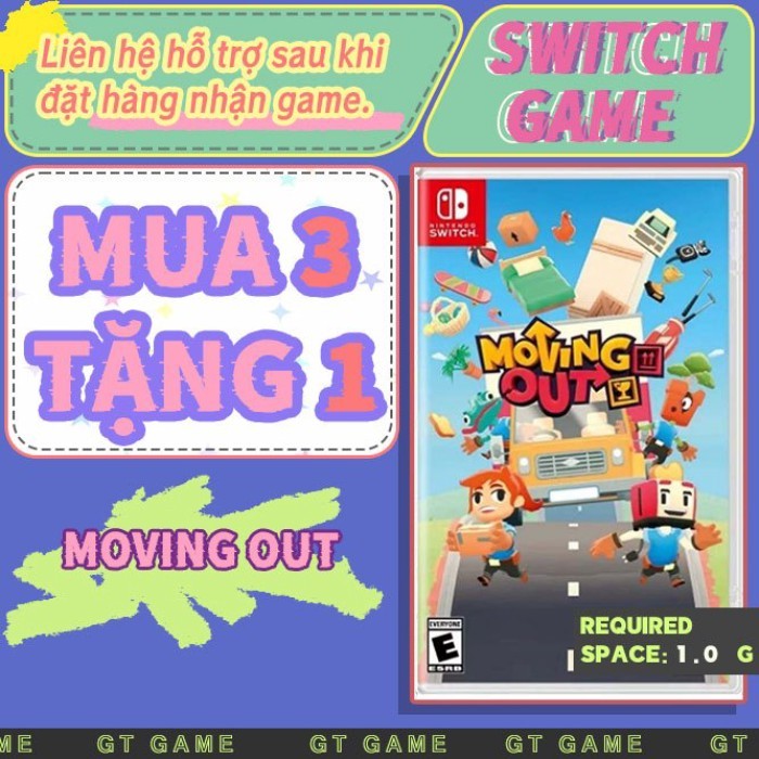 Moving Out Nintendo Switch（Switch Game） -Mua 3 tặng 1