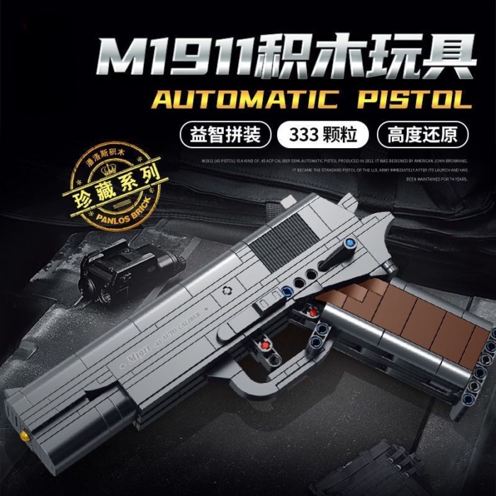 Penrose M1911 khối lắp ráp đồ chơi lắp ráp đồ trang trí bé trai