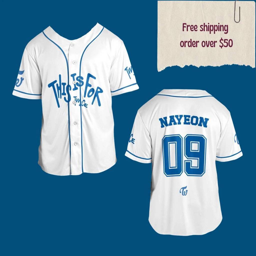 TWICE NÀY LÀ CHO Áo Bóng Chày Once Merch Áo Sơ Mi Kpop Concert Outfit K69