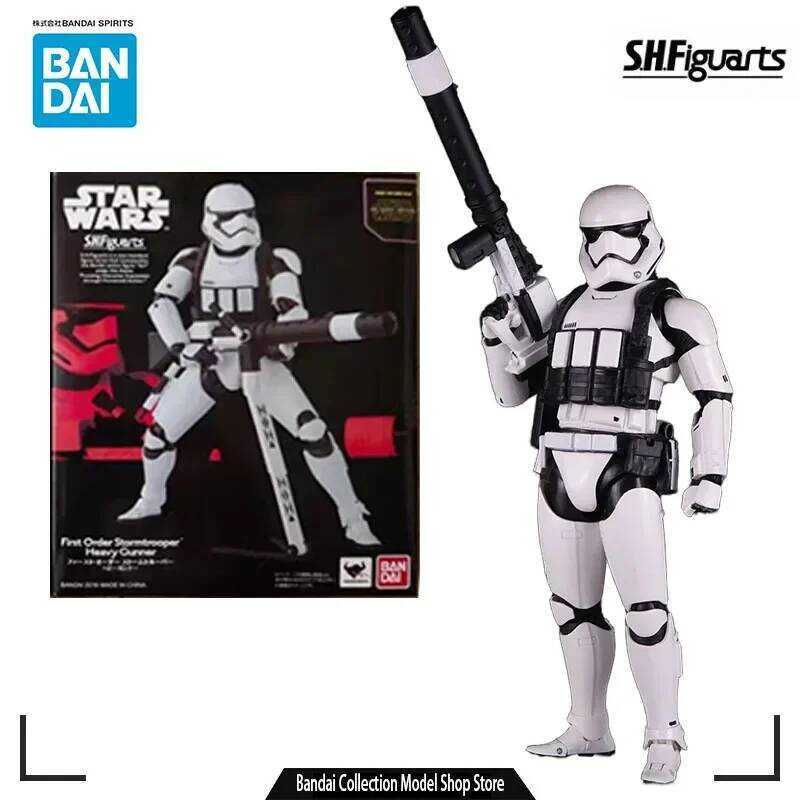 Bandai MODEL KIT SHF machine gun Stormtrooper Anime Action Figure Toys Model Gifts For boys Collecti