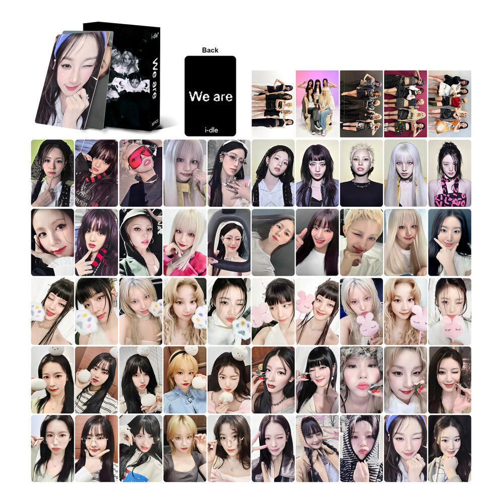 LINXX 55 CÁI GIDLE We Are Album Lomo Photocards Kpop Girl Group Fan Collectible Trading Cards Set Hà