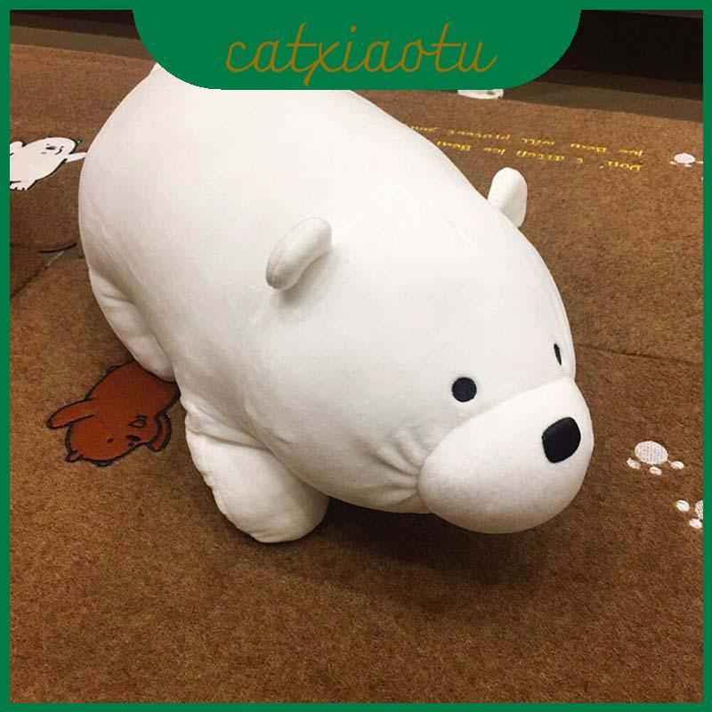 Dễ thương Bare We Bears Ice Bear Đồ chơi sang trọng Gối ấm cúng Trẻ em vui vẻ cho