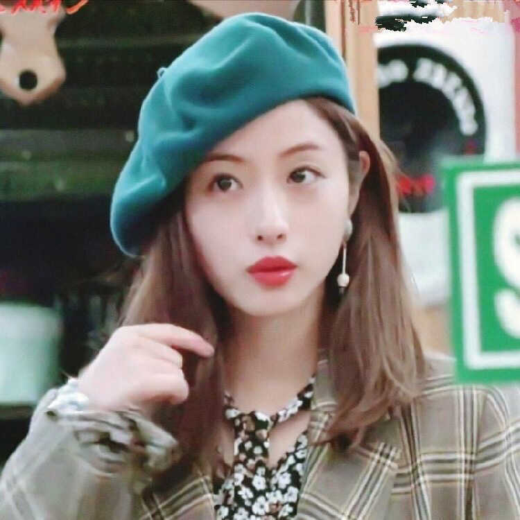 Mũ beret Ishihara Satomi - Len dày retro, phong cách họa sĩ, dành cho nữ