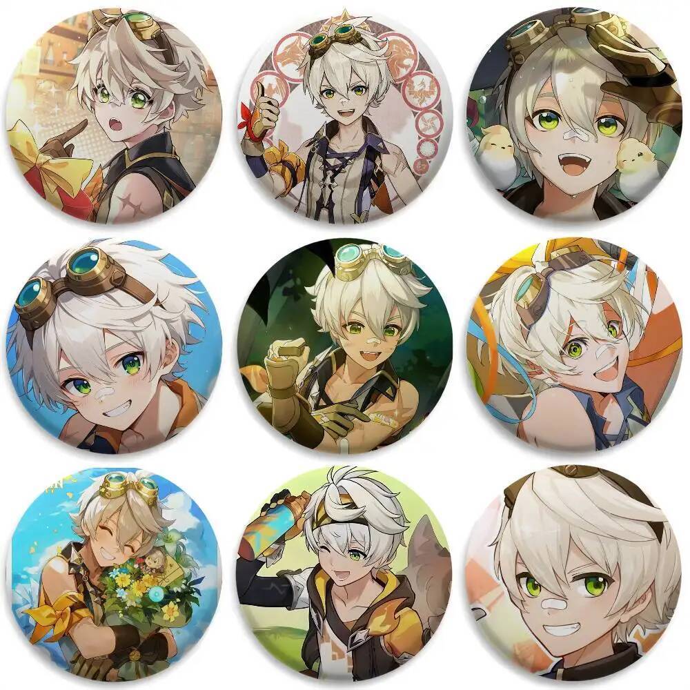 Badge Bennett Genshin Impact - Badge Tròn Tinh Tế với Thiết Kế Sáng Tạo cho Thời Trang và Phụ Kiện