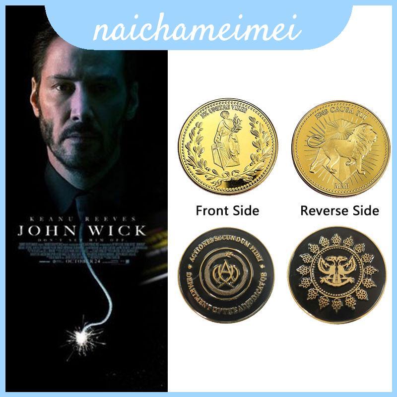 Bộ sưu tập tiền xu và chữ thập vàng John Wick của Collector 's A Must-ve For True Fan BỘ