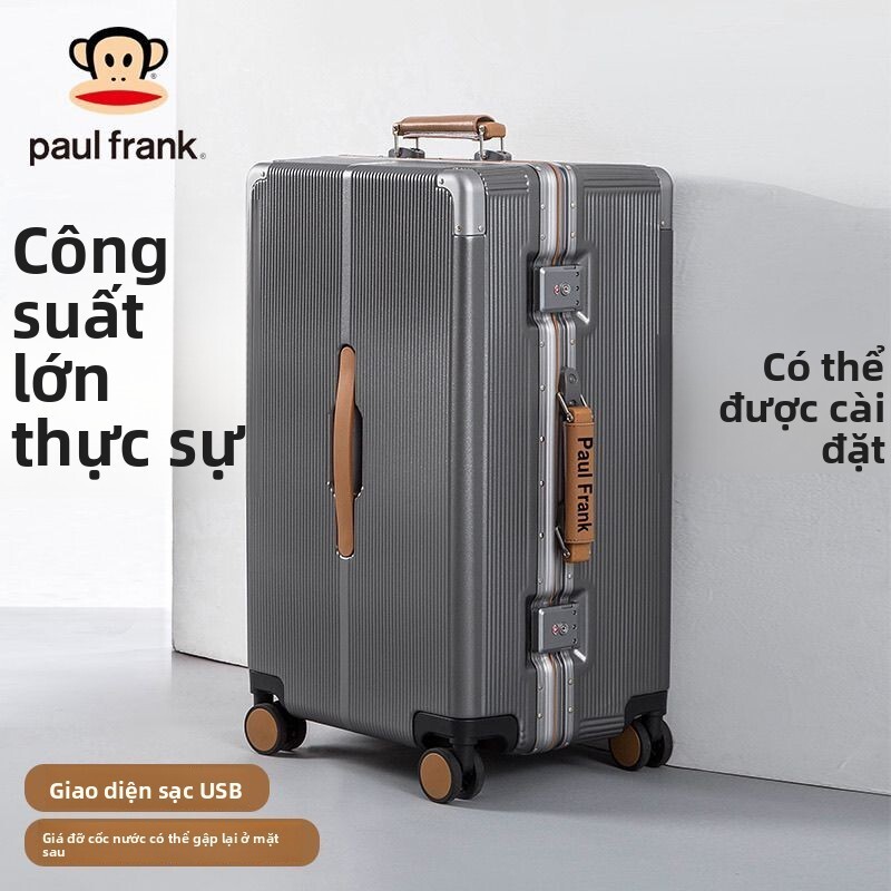 Vali Paul Frank nữ 20inch khung nhôm xách tay 24inch vali kéo dung tích lớn dành cho nam sinh viên 2