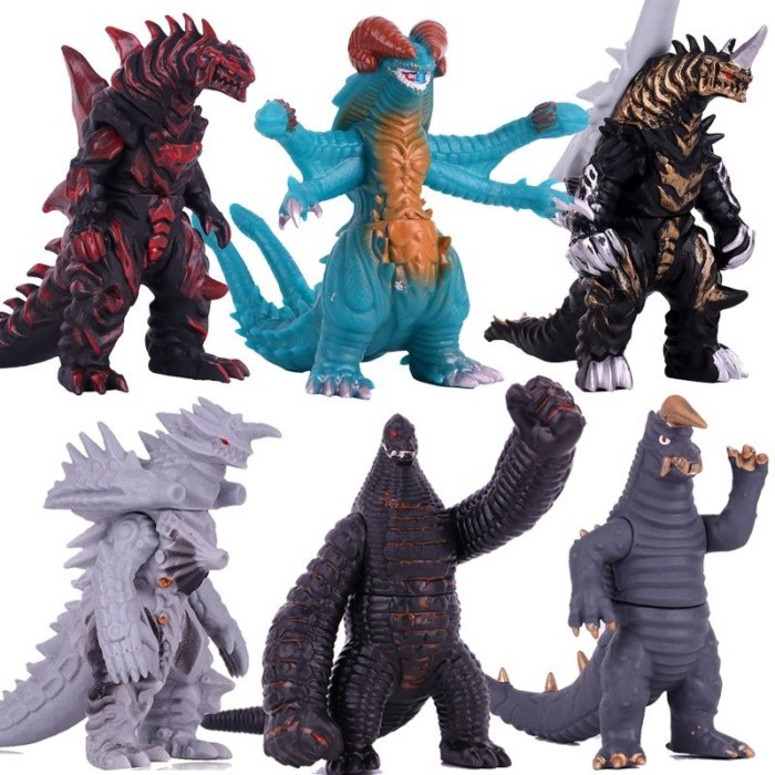 Keo Mềm Ultraman Monster Doll Gorgeo King Bonn Reginaga Gorgon Red King Black King