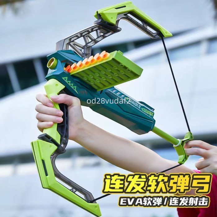 ♞,♘,♙Khủng long cung tên đồ chơi trẻ em bé trai bắn cung bộ đạn mềm trọn bộ đồ chơi nỏ thể thao ngo
