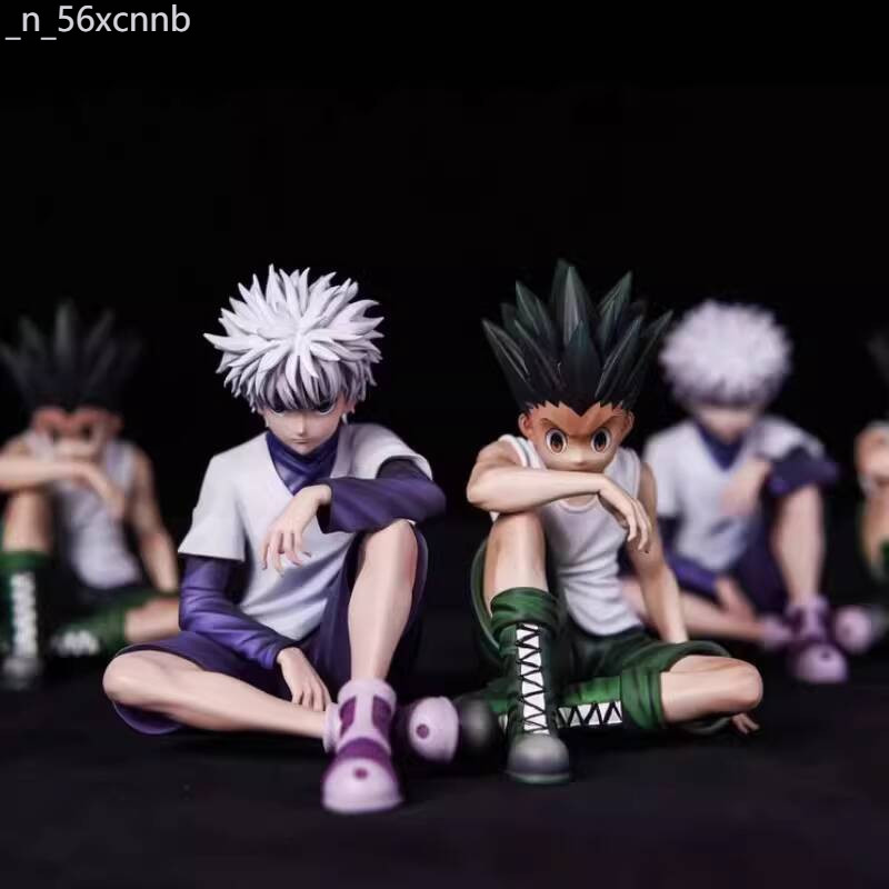[VIP] Mô hình tượng GK Killua Zolda ngồi thời 2D, đồ trang trí bàn làm việc, hàng hóa anime x Hunt