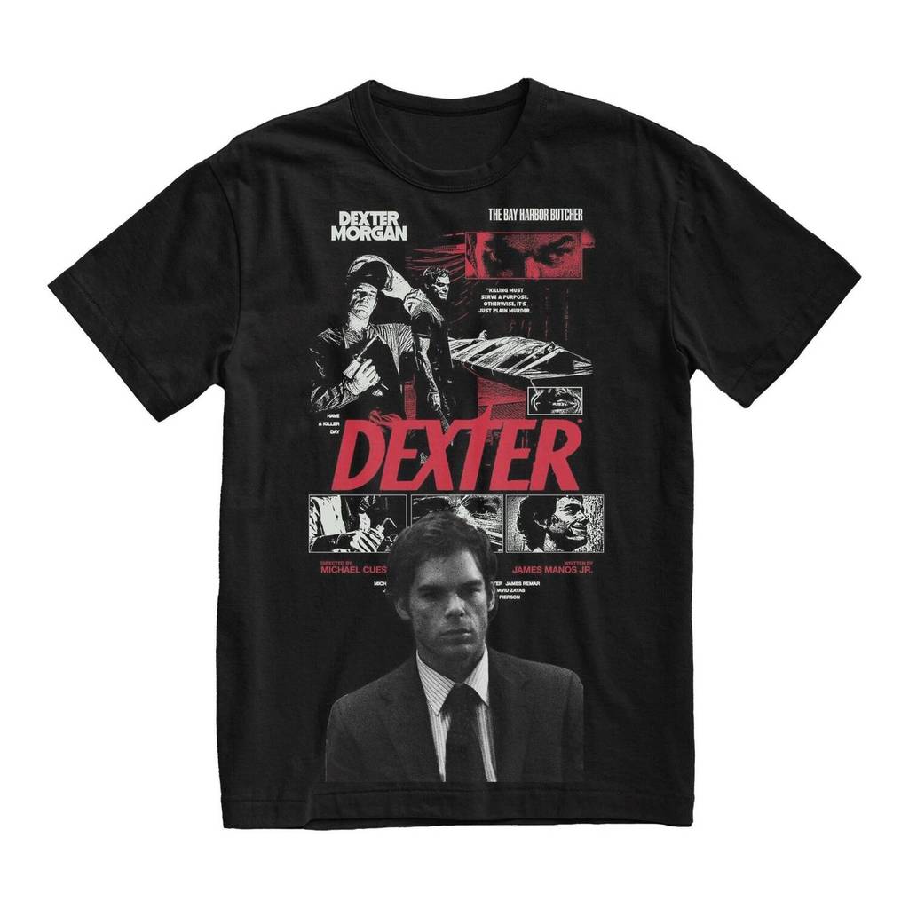 Áo Thun Cotton Cổ Điển Dexter Morgan Bay - Nam Giới, Dạo Phố