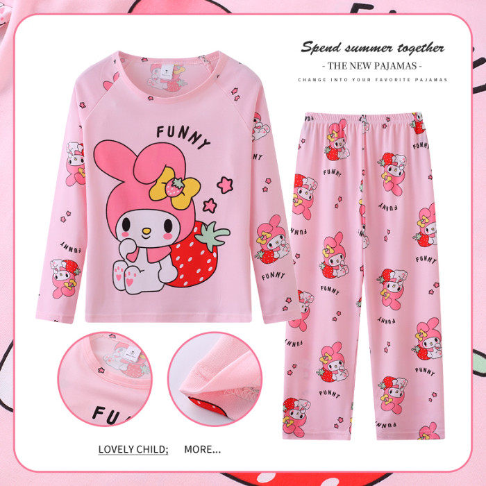 2026 New Year Edition Flash Sale Baby Clothes Corgi Kids Long Sleeve Round-Neck Pajamas Modern Girl'