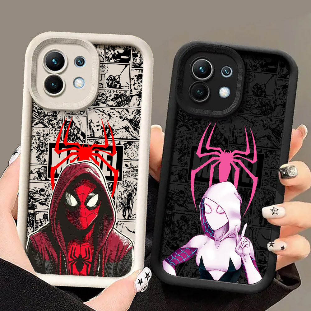 Ốp Điện Thoại Marvel Spiderman Spider Gwen Comics Cho Xiaomi 17 Pro 15 Utra 13T 14T 15T Pro POCO M7 