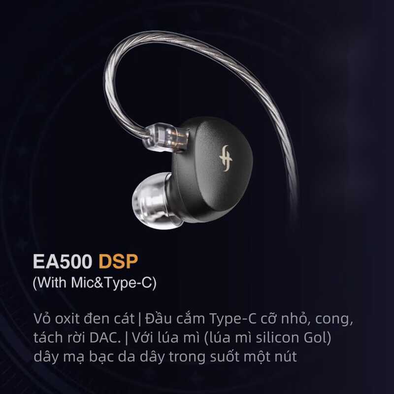 Tai nghe IEMs SIMGOT EA500 DSP với trình điều khiển động DLC hai buồng từ kép