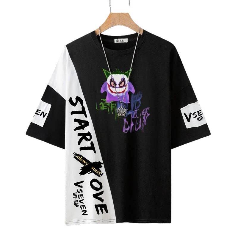 2026 Anime Pok É Mon Ink Họa Tiết Genggui Pok É Mon 3D In Nhanh Khô Thoáng Khí Thoải Mái Cha Mẹ Áo T